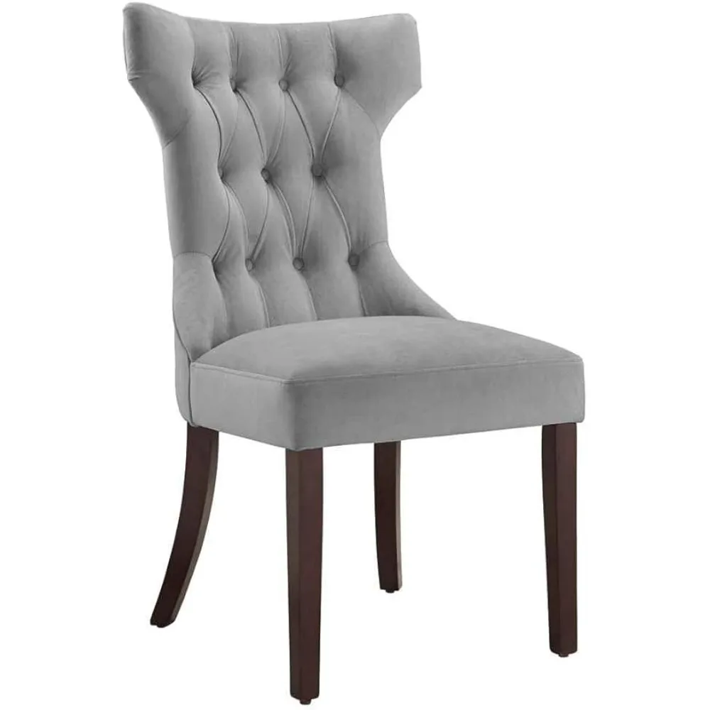 

Set of 2 Dining Chairs Clairborne Upholstered Dining Chair Gray Freight Free Chairs for Kitchen Room Furniture Home