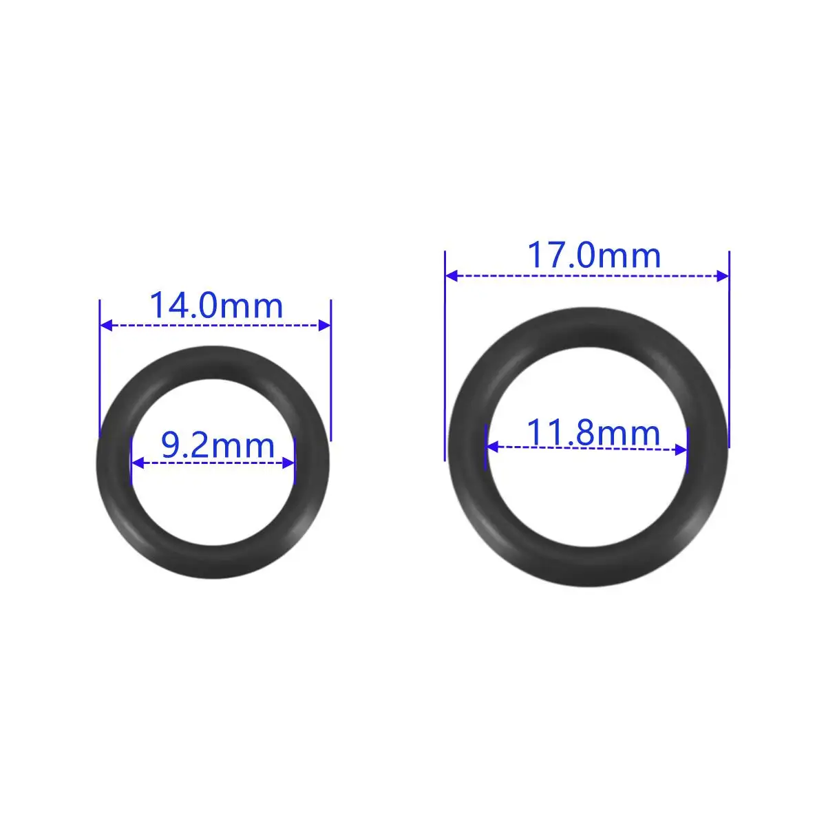 40 Pcs 1/4" 3/8" Seal Gasket Rubber O-rings For High Pressure Washer Connector Hose Plug Leakage Prevention 2