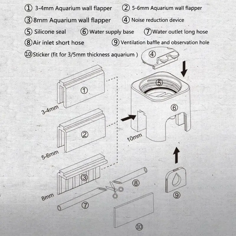 

Automatic Water Filler Controller Auto-top-Off Water Control No Screw Mounting Dropship