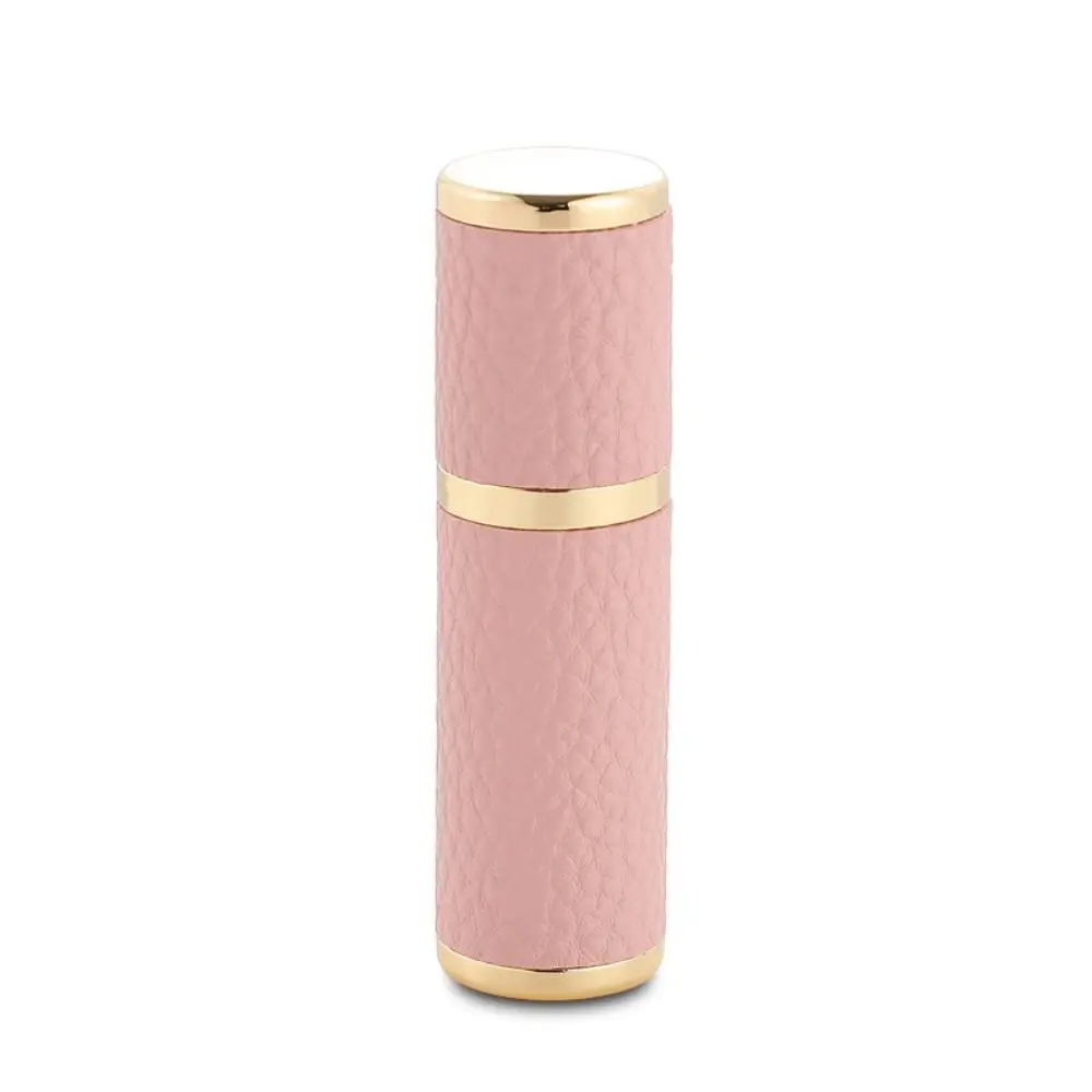 5ml Portable Mini Refillable Perfume Bottle High-end Leather Sub-bottling Travel Empty Cosmetic Containers Spray Atomizer