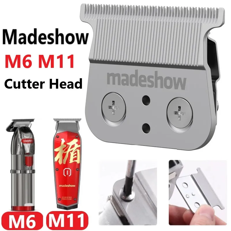 Madeshow m6 M11 Lâmina de Tosquiadeira Cabelo Profissional Conjunto Padrão para m6 M11 Máquina Corte Cabelo Substituível Cabeça do Cortador