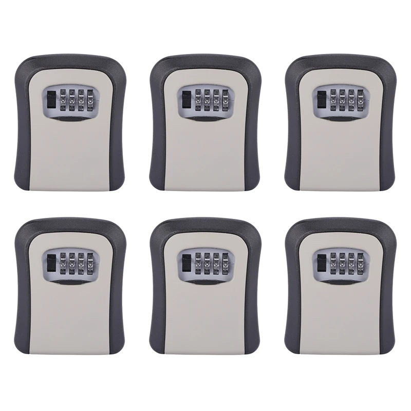 rise-6x-key-lock-box-wall-mounted-aluminum-alloy-key-safe-box-weatherproof-4-digit-combination-key-storage-lock-box