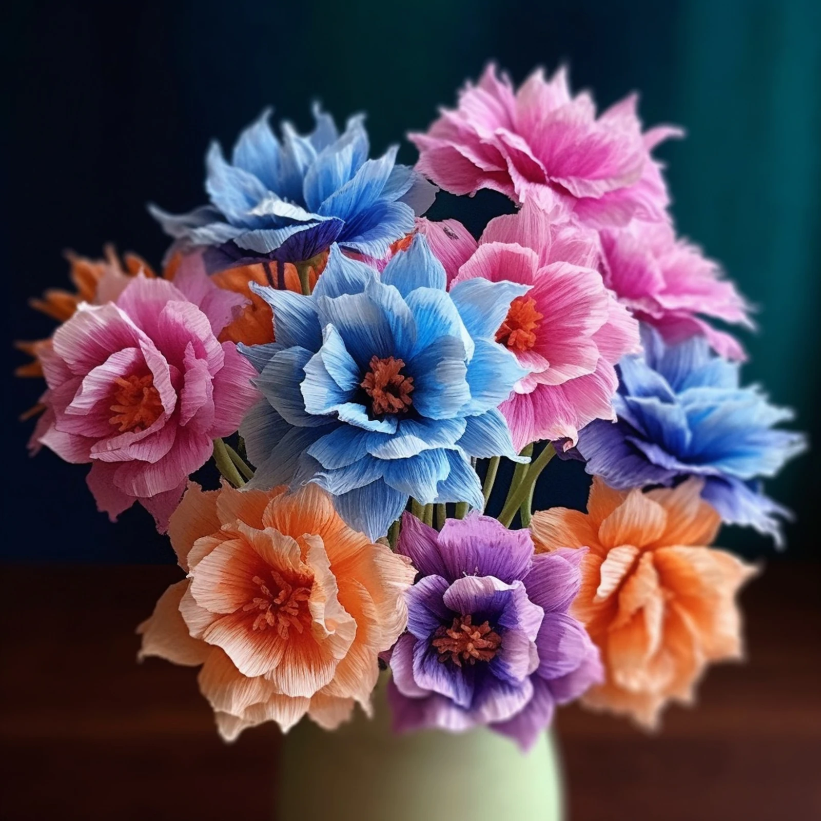 250x50cm Crepe Paper Colored Roll Origami Crinkled Crepe Paper Craft DIY Flowers Decoration Gift Wrapping Thickened Paper Craft - 3