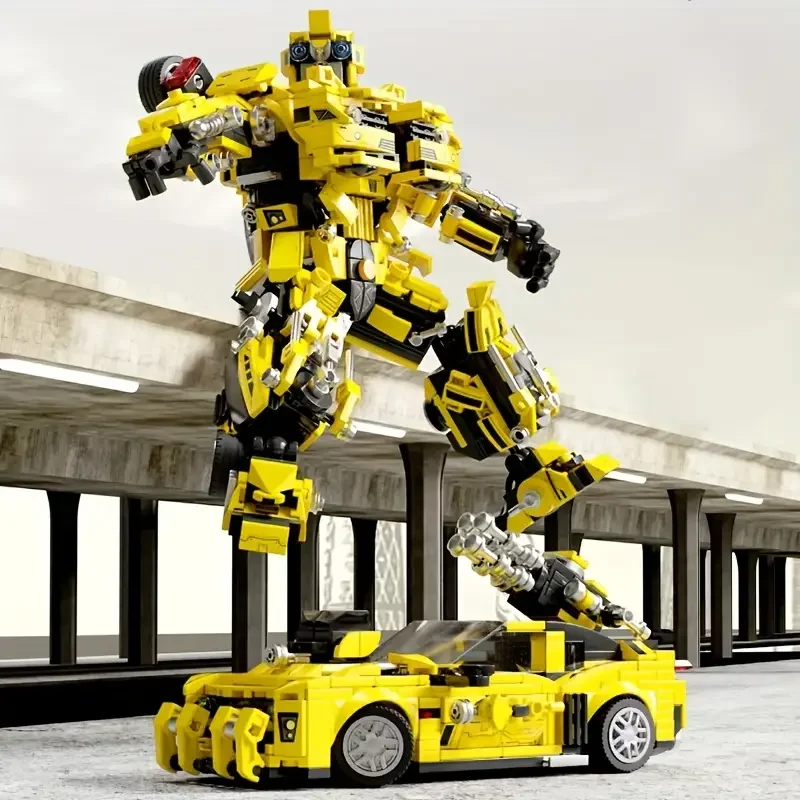 1060 Abs Building Block Toys, Building Toy Set, 2-in-1 Model Building Kit, Adult Creative Building Blocks for Home Decoration, I - 4