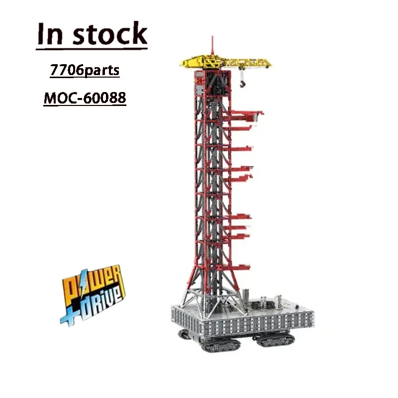 Moc-60088 Electric Track Saturn V Rocket Tower Assembly Splicing Building Blocks Modello #7706 Parts-Building Blocks Giocattoli Per Bambini