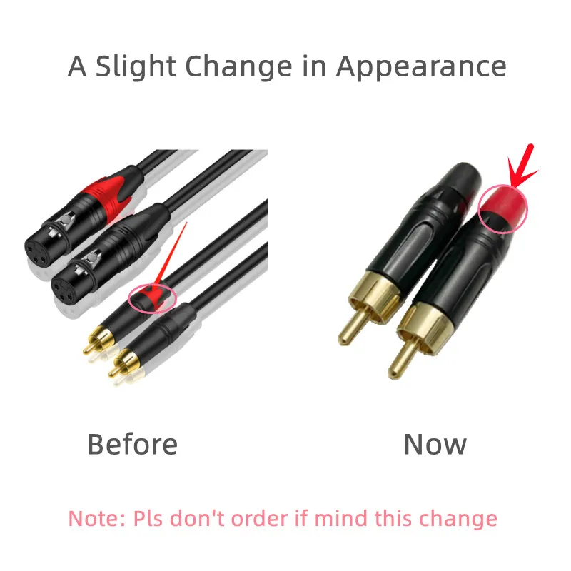 Dual Lotus RCA to XLR Audio Cable for Microphone and Instrument Connection