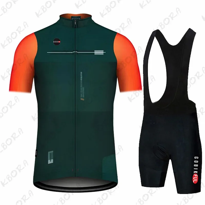 gobik Men's Cycling Jersey Set Summer Short Sleeve Cycling Clothing Mtb Bike Uniforme Maillot Bicycle Ropa Ciclismo Hombre