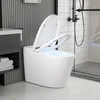Smart Toilet with 1.28GPF Auto Flush Heated Seat，Toilet with Foot Kick Operation Night Light，One Piece Tankless Toilet 1