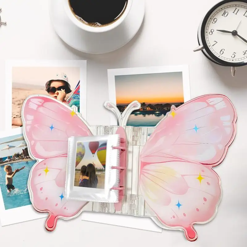 

Acrylic Butterfly Photo Frame Idol Picture Frame 3inch Photocard Holder Photocard Album Display Stand Photo Protector Holder