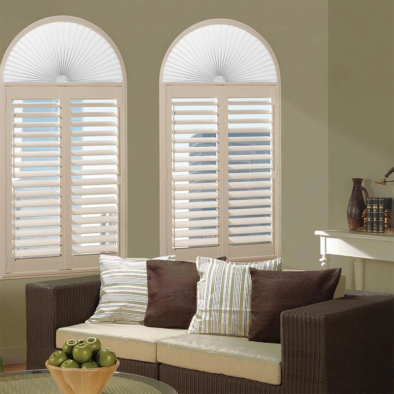 1PC self-adhesive arched pleated curtains for bedroom shading, sun shading, non perforated blinds, disposable curtains 2