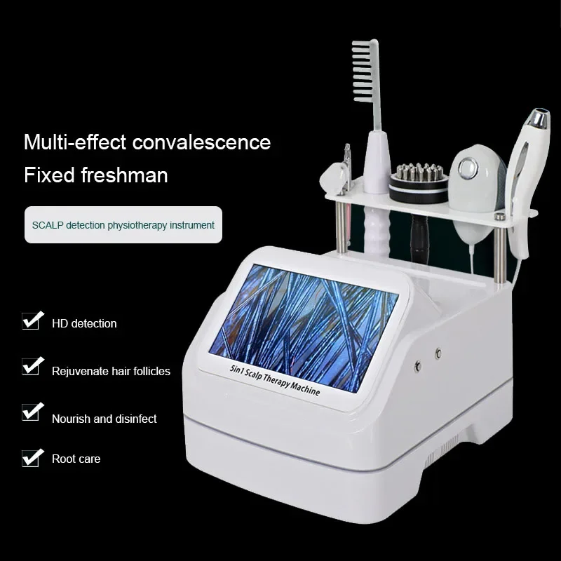 skinand scalp care anti-defixation hair multi-functional detection hair follicle cleaning micro-electric massage instrument