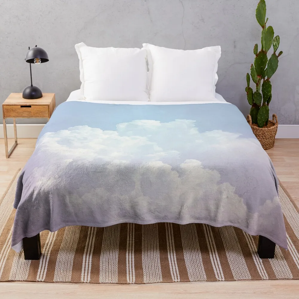 

Dreamy Cotton Blue Sky Throw Blanket Thermal Blankets For Travel Blankets Sofas Of Decoration