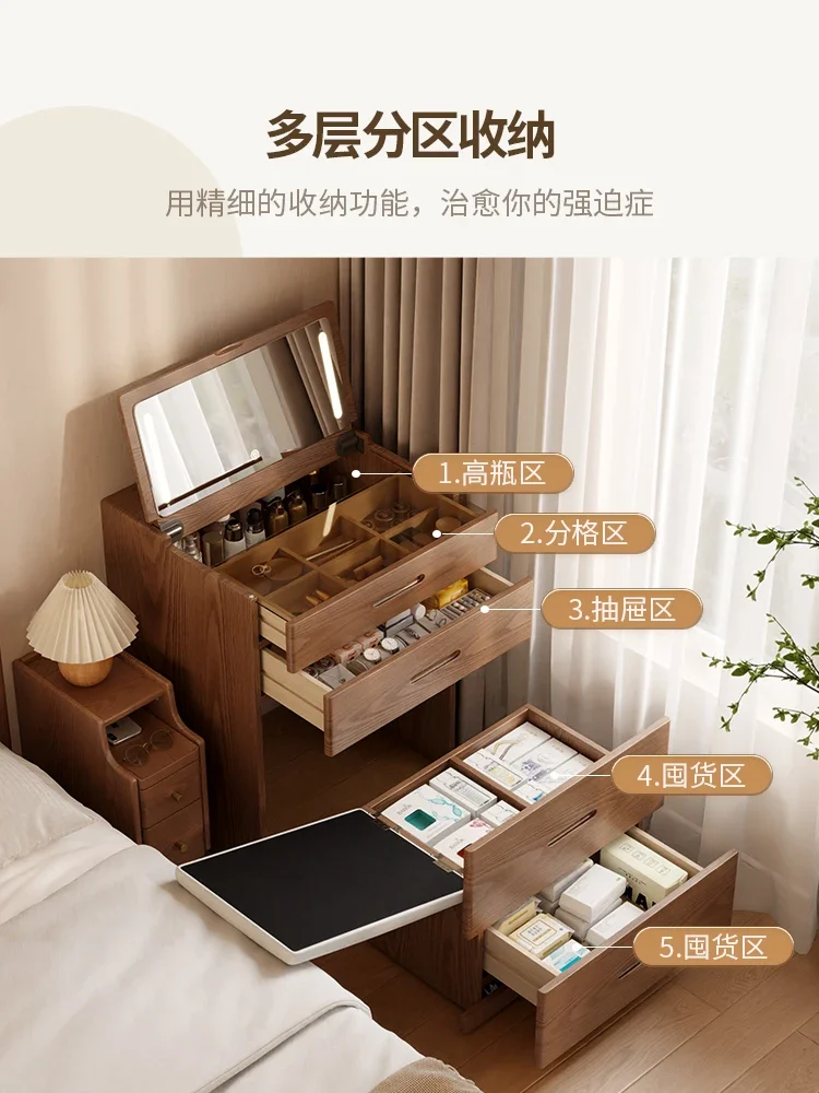 無垢材のドレッサー小さな寝室モダンなミニマリスト - AliExpress