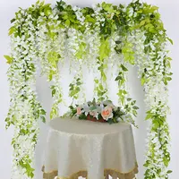 Artificial Flowers Wedding Vine Wedding Decor Ivy Decoration Real Touch Silk Flower String Home Hanging Garland Party - Image 2