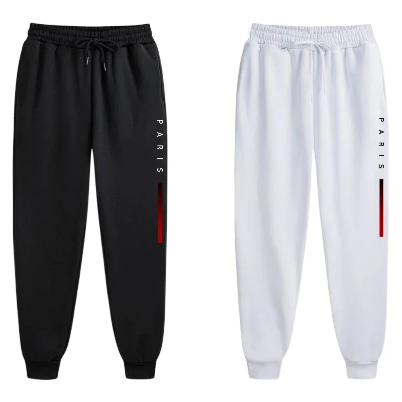 Men's Paris Printed Jogger Pants Casual Sports Sweatpants