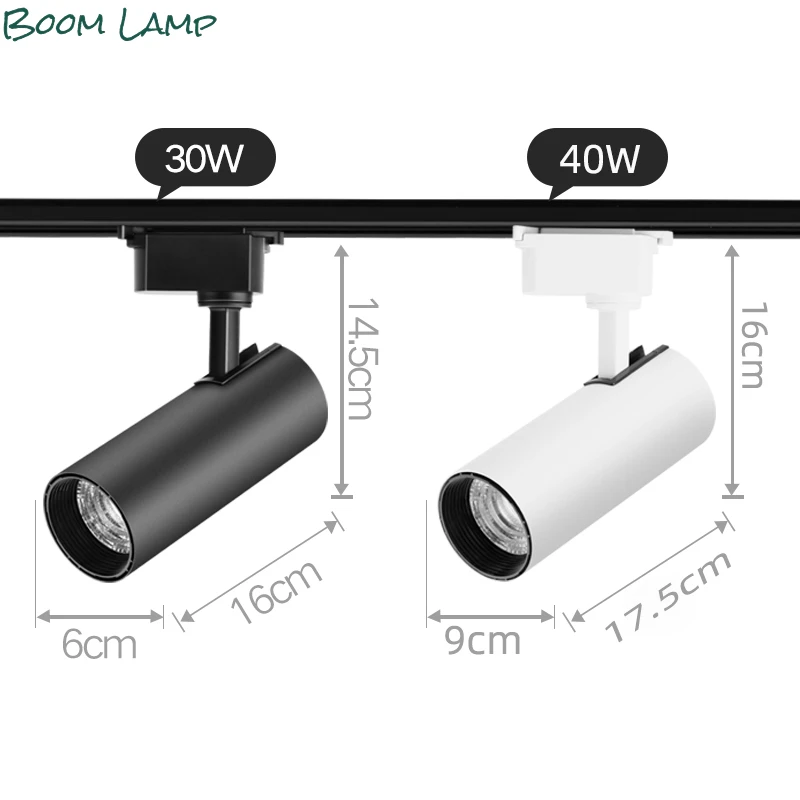 

LED Ceiling Lighting Track Light AC180-265V 30W for Living Room Modern Wall Lamp Home Lighting COB Spotlight In Clothing Store