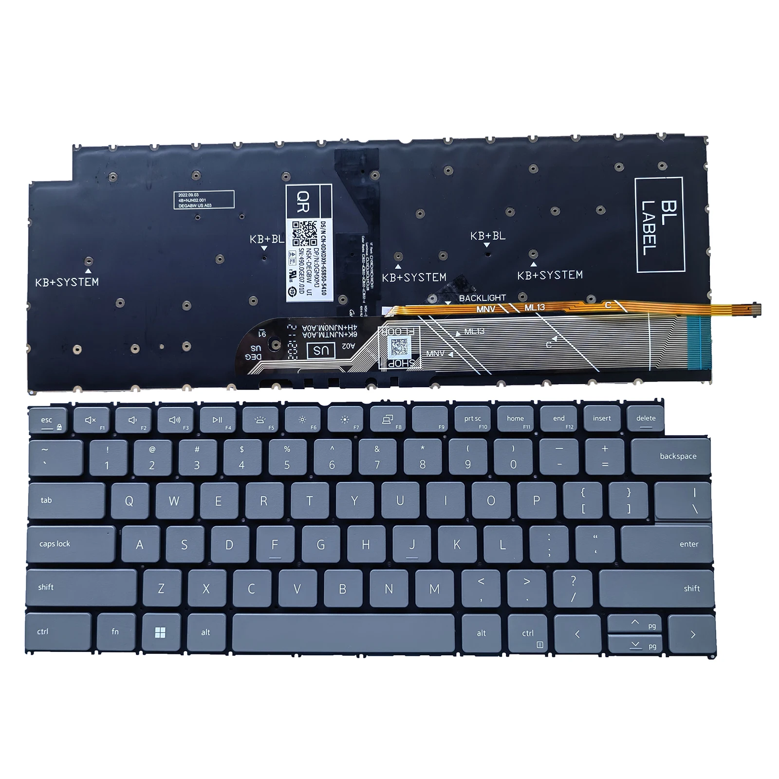 NEW for Dell Inspiron 16 2-in-1 7620 P119F Keyboard 5620 5625