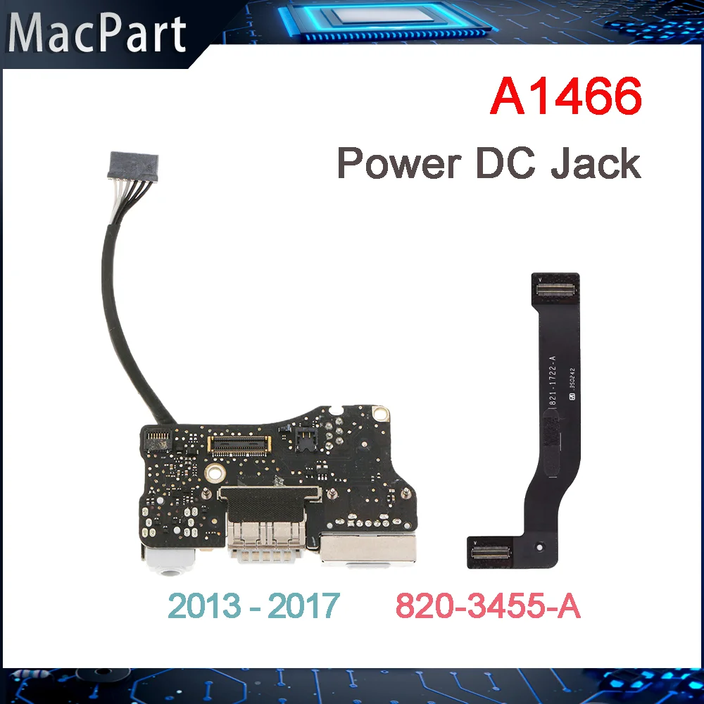 Originale Usato Usb Dc I/O Jack Scheda Di Alimentazione Audio Cavo Muslimex Per Macbook Air 13 "A1466 2013 2014 2015 2017 Anno