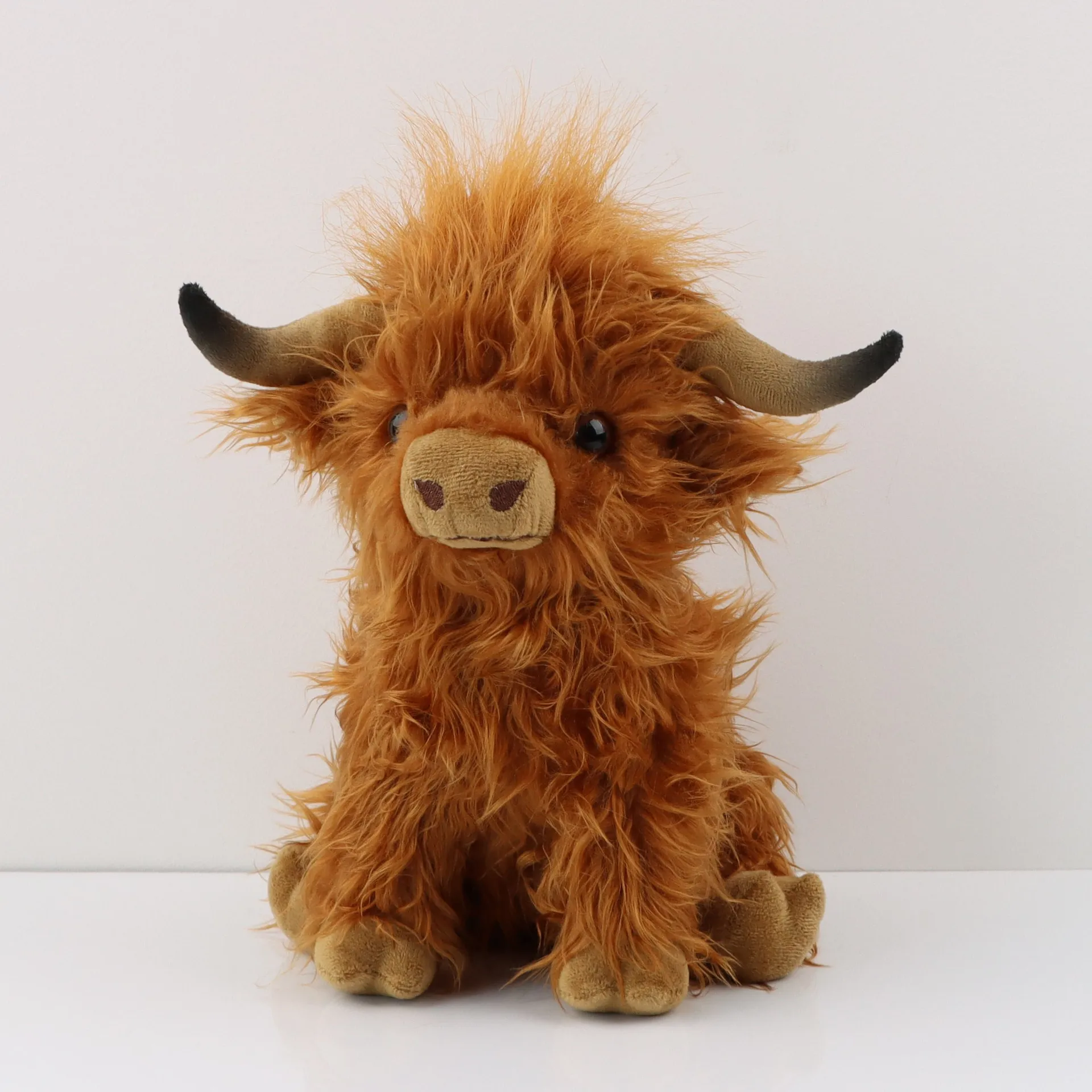 27cm Simulation Highland Cow Plush Toy Soft Stuffed Animal Toy Lifelike  Highland Cow Kawaii Kids Gift Toy Girls Birthday Gift - AliExpress