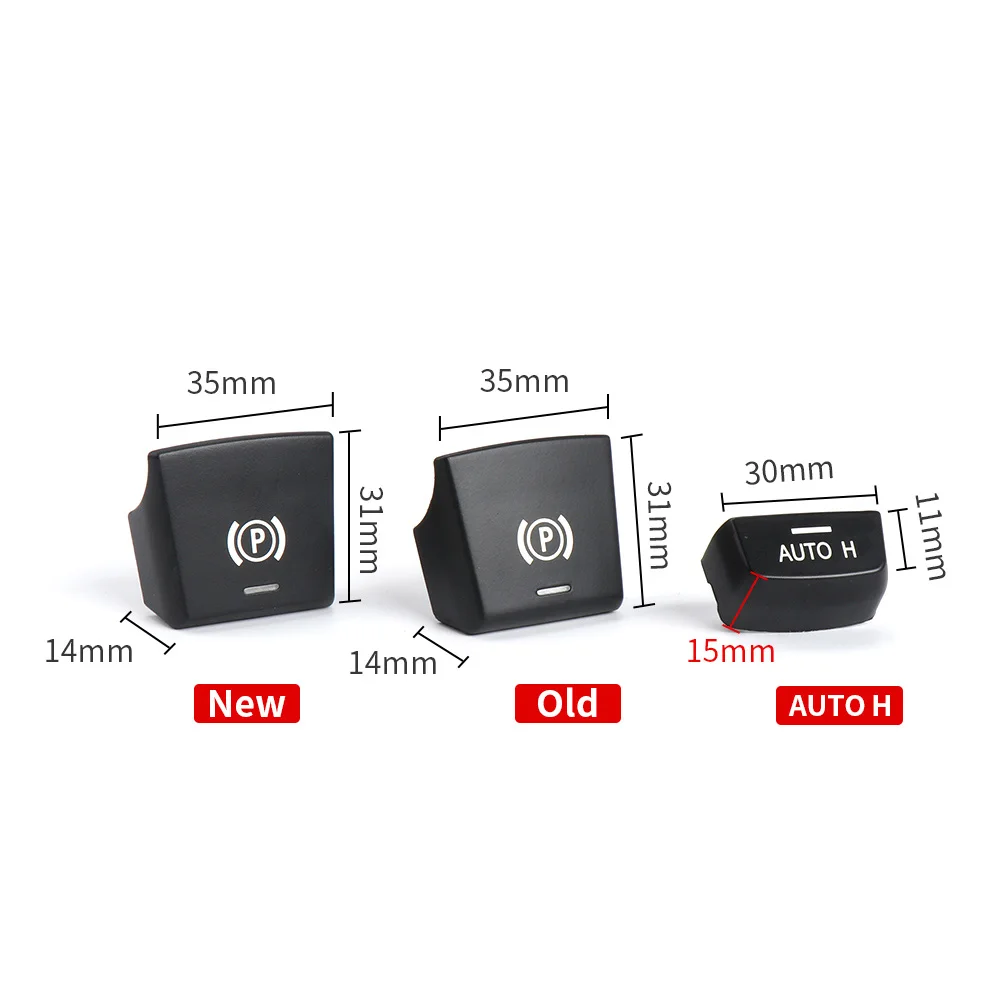 Electronic Hand Brake Parking Switch P Auto H Button Cover For BMW 5 6 7 X3 X4 X5 X6 F01 F02 F07 F10 F06 F25 F26 F15 F16 E70 E71 handbrake switch cover,handbrake button cover