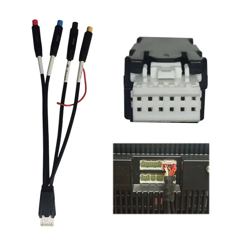 12pin plug for 360 panoramic Android radio system Suitable for Android multimedia models with built-in 360&deg;VIEW APP 360 panoramic camera 360 degree camera