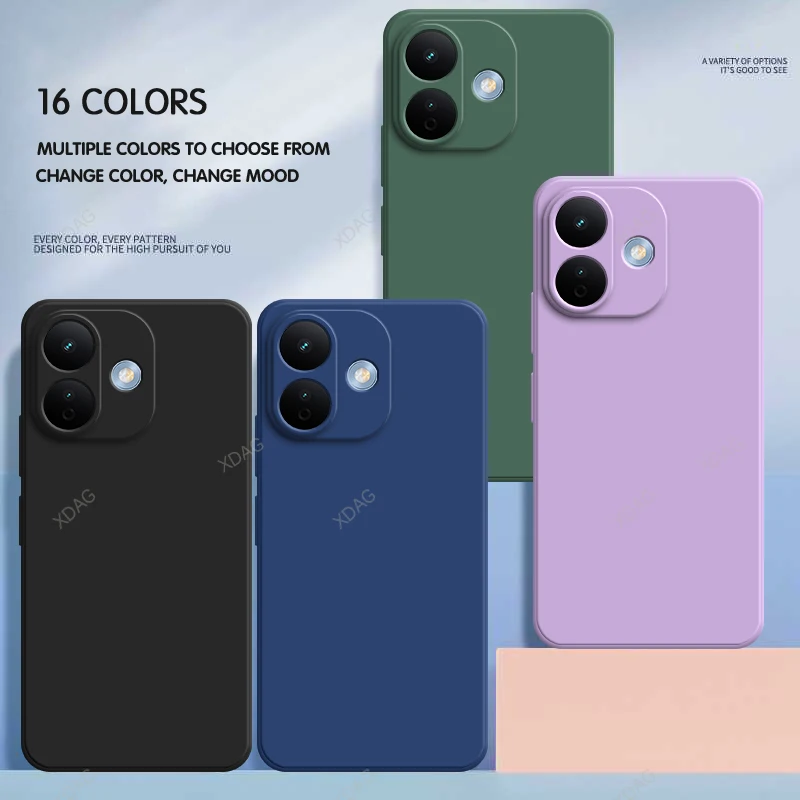 Candy Phone Case - Soft Liquid Silicone Gel with Flocking Interior Back Cover