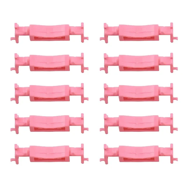 10pcs Pink Car Roof Molding Clips Plastic Auto Fastener Fit For Mitsubishi-LANCER 2008-2017/ For OUTLANDER SPORT 2011-2023 2