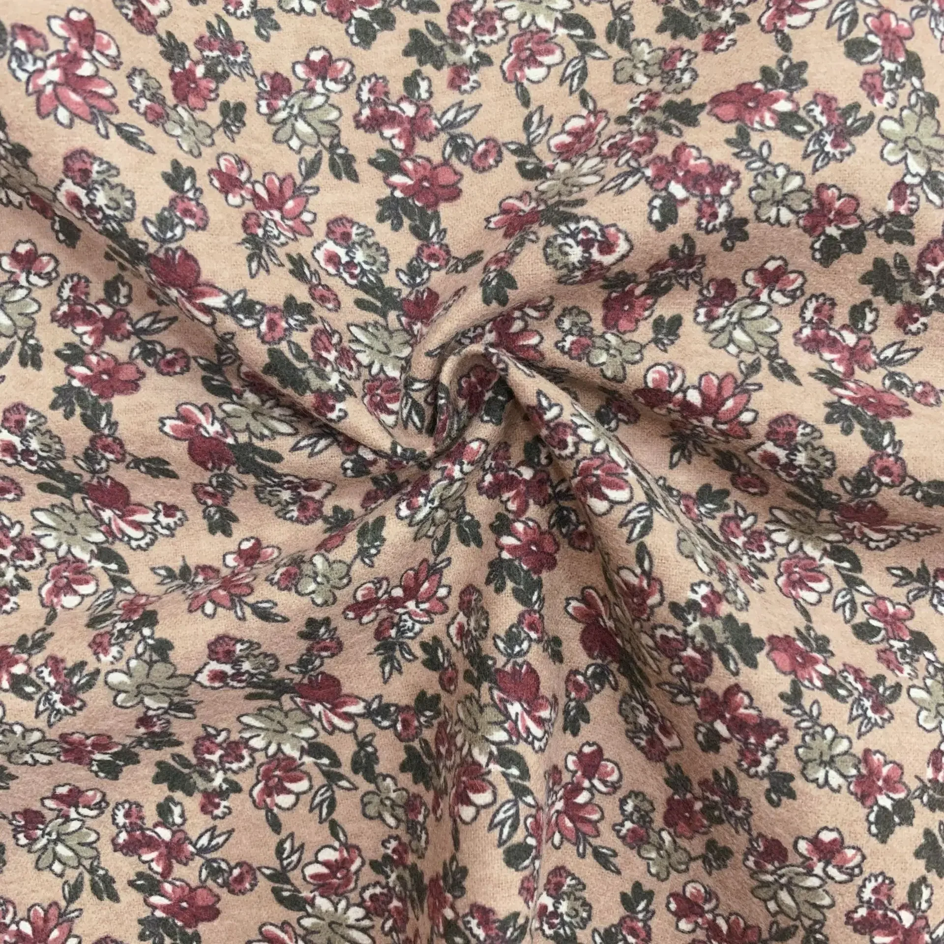 Pure Cotton Sweater Printing Fabric Bell Shaped Woven Trench Smooth Surface Korean Style Dress Children's Wear