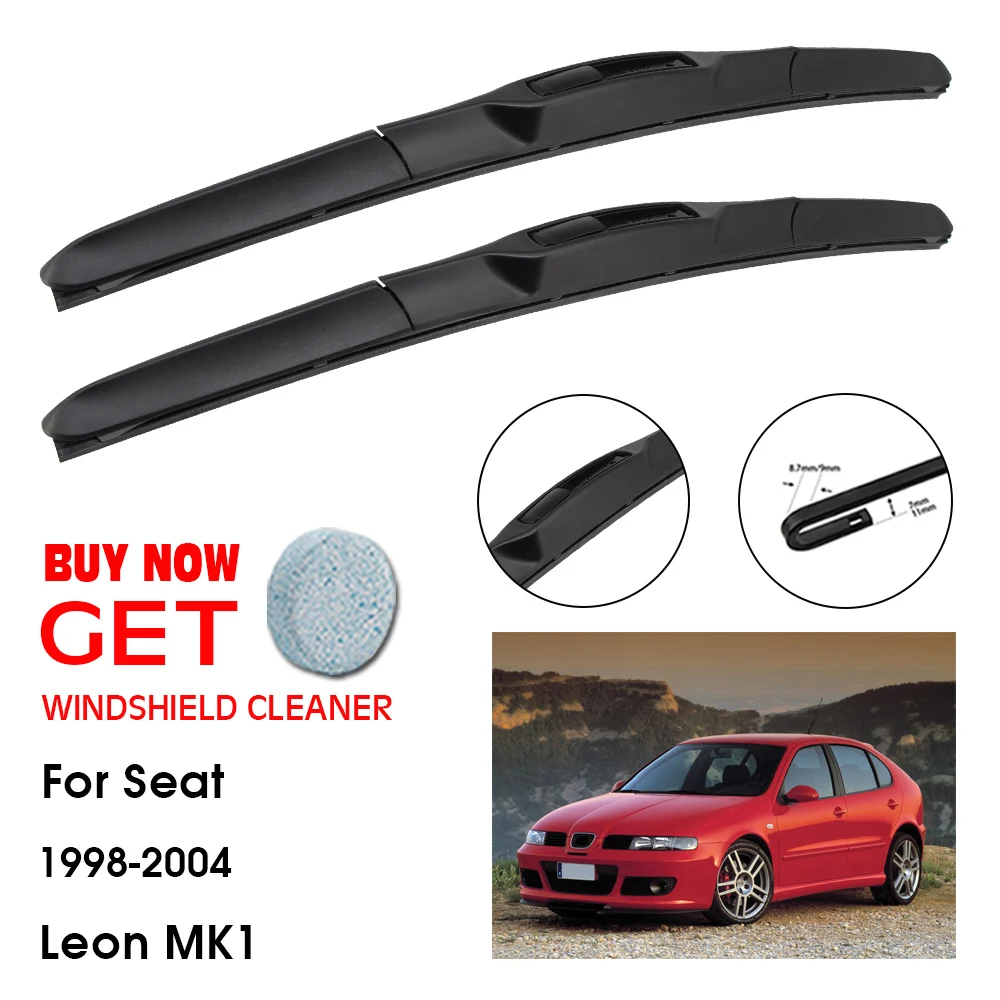 

Car Wiper Blade For Seat Leon MK1 21"+19" 1998-2004 Front Window Washer Windscreen Windshield Wipers Blades Accessories