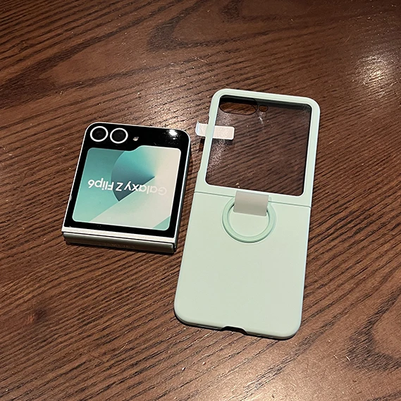 Liquid Silicone Ring Bracket Shockproof Case with Screen Protector Film