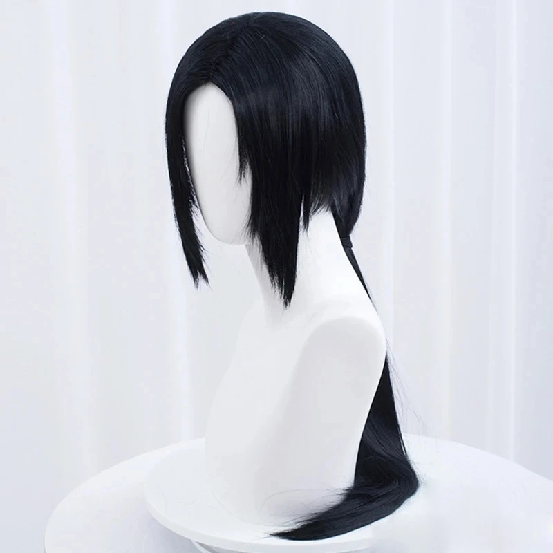 Uchiha Itachi Cosplay Wig Itachi Uchiha Long Straight Black Heat Resistant Synthetic Hair Anime Cosplay Wigs