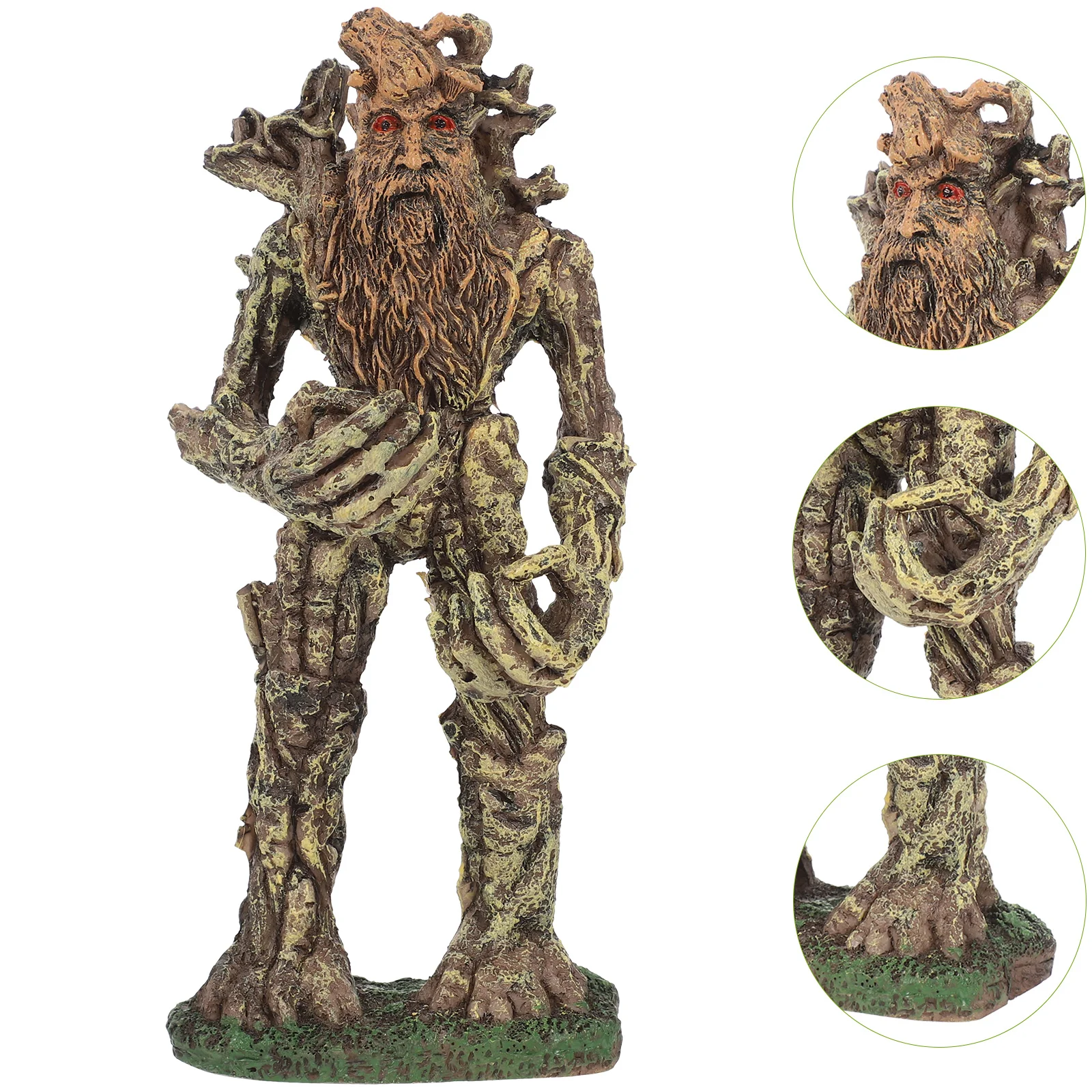 

Aquarium Ornaments Fish Tank Statue Animal Decorative Model Resin Treeman Figure Supplies