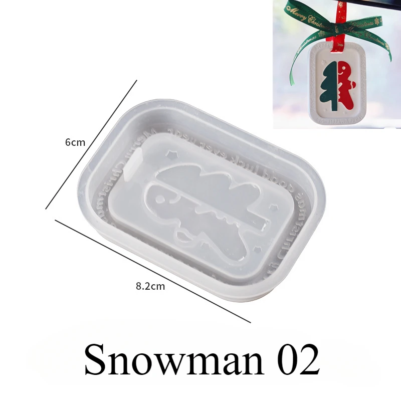 Holiday Scented Gypsum Plaster Silicone Molds for DIY Handmade Christmas Tree Ornaments