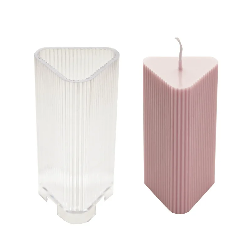 Vertical Stripe Cylinder Transparent Candle Making Mould Aromatherapy Molds  Acrylic Candle Mold - China Mold, Mould