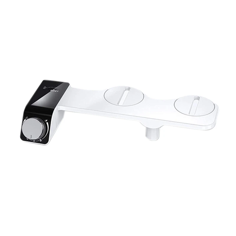 

Bidet Toilet Seat Attachment Ultra-Thin Non-Electric Self-Cleaning Dual Nozzles Wash Cold Water