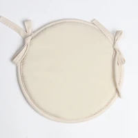 Round Chair Seat Pads, 2 Pcs Circular Waterproof Chair Cushions For Indoor Outdoor Garden Dining Office Coffee Shop 2