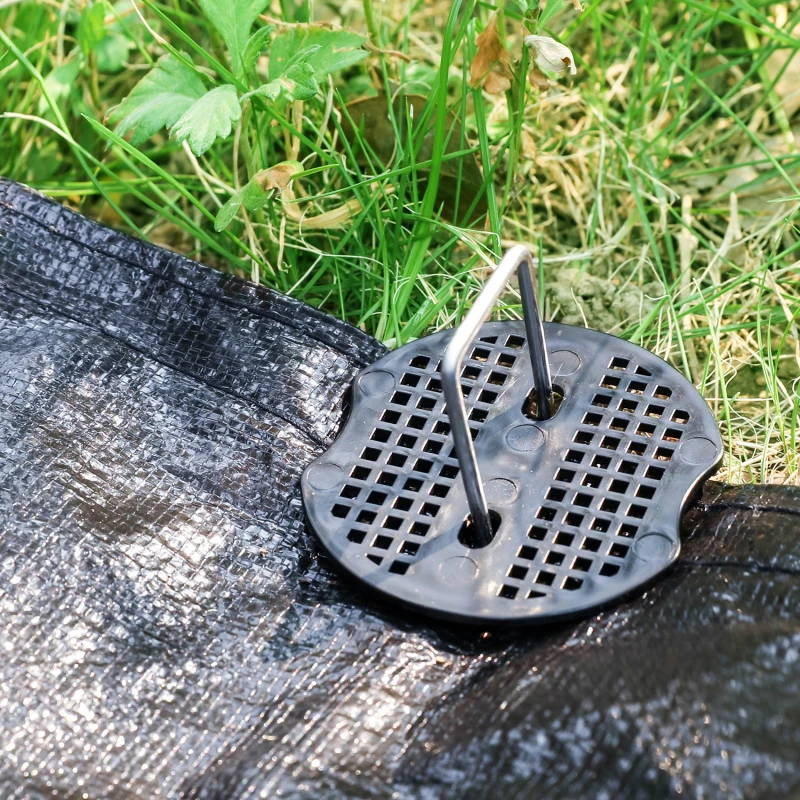 40pcs Garden U-Shape Ground Nails Metal Garden Staple Ground Nail Film Fixed Pegs Gardening Fixing Tools Film Peg Tools