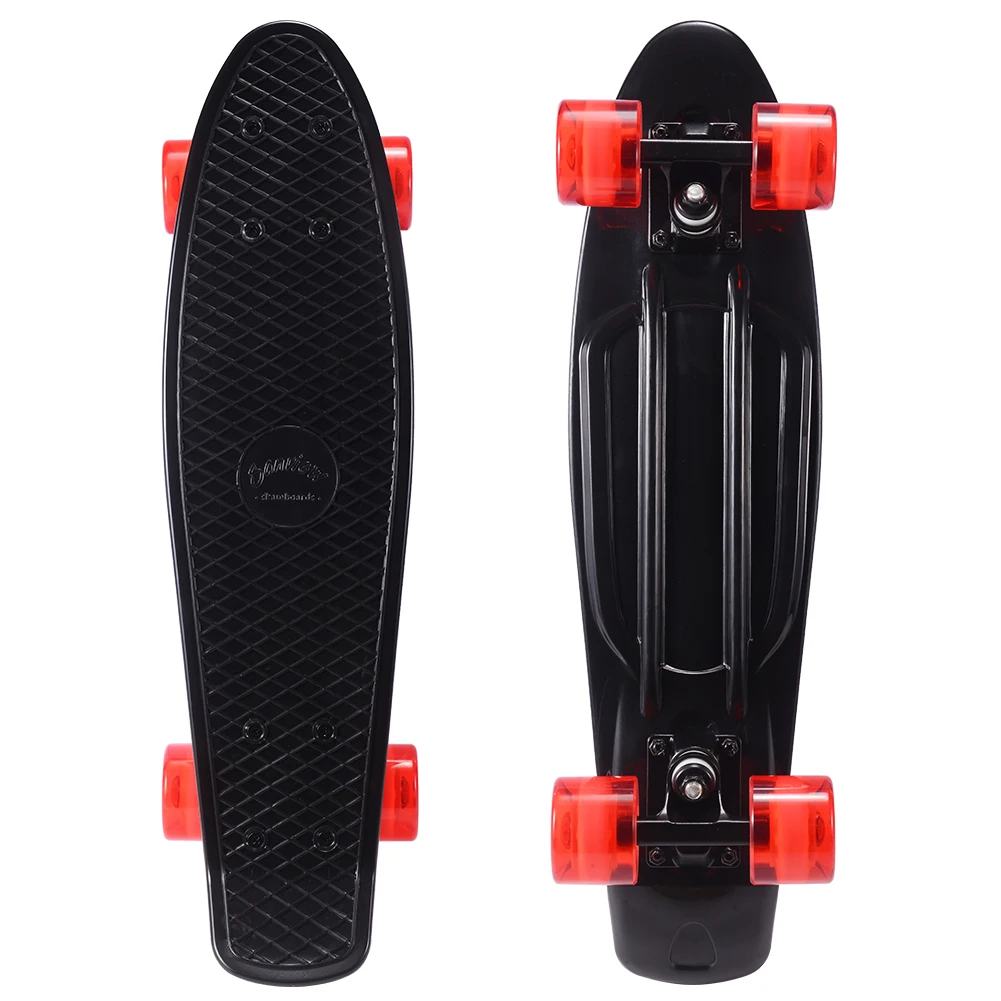 Funshion Classic Penny Skate Board Ponte In Fibra Di Vetro Pp Con Ruote Trasparenti