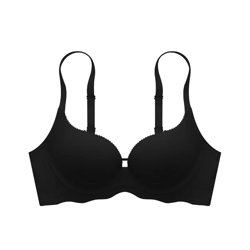Wireless Push Up Bra for Small Breast Seamless Thickened Anti Sagging Lingerie One Piece Comfort Invisible Bralette A/B Cup 6