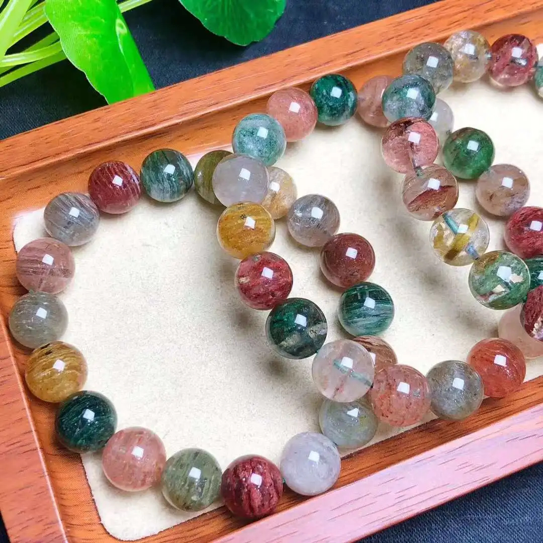 Женский и мужской браслет из натуральных кристаллов