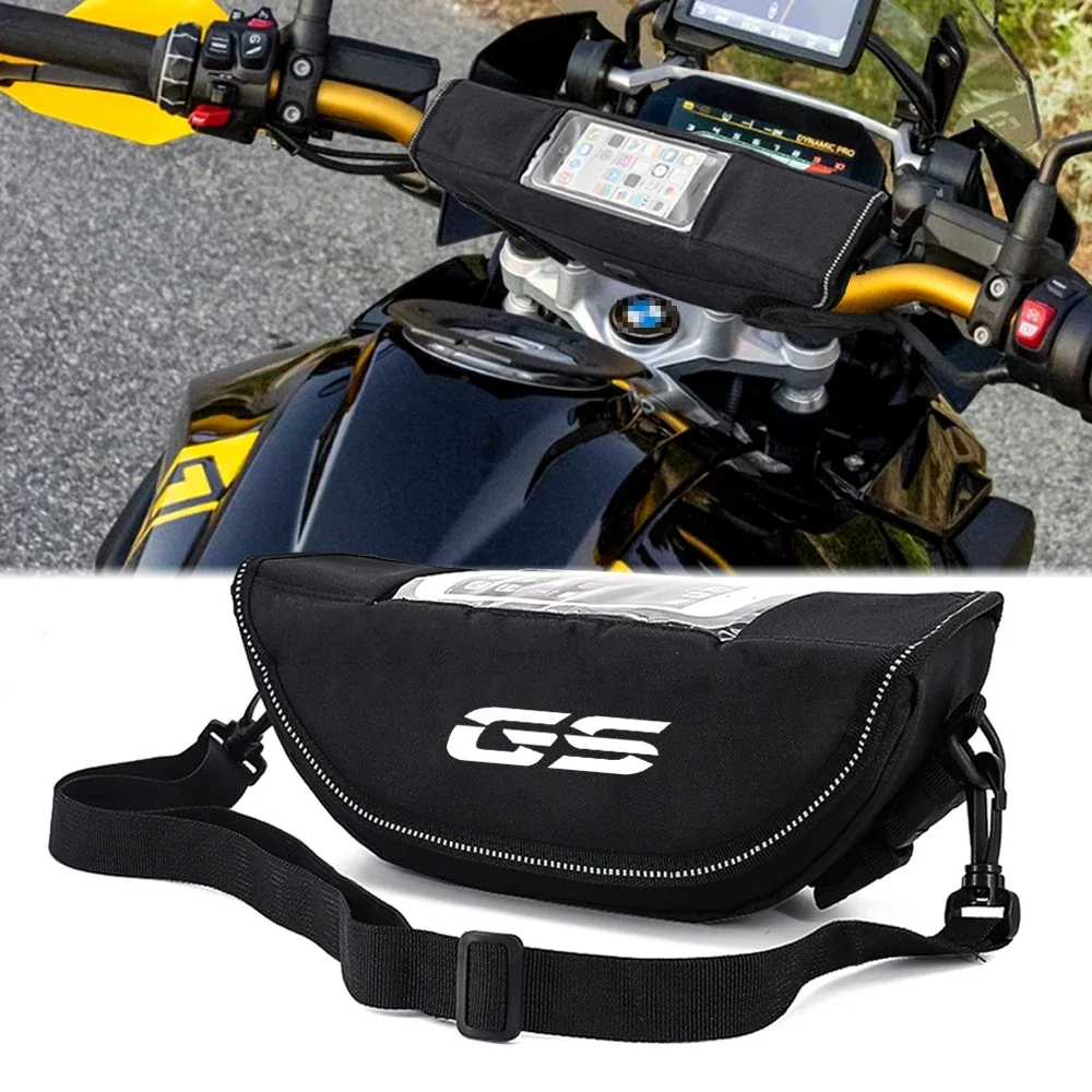 Handlebar bag For S1000R S1000RR R1200GS R1250GS ADVENTURE R1200R R1250R F750GS F850GS Motorcycle steering wheel navigation bag,