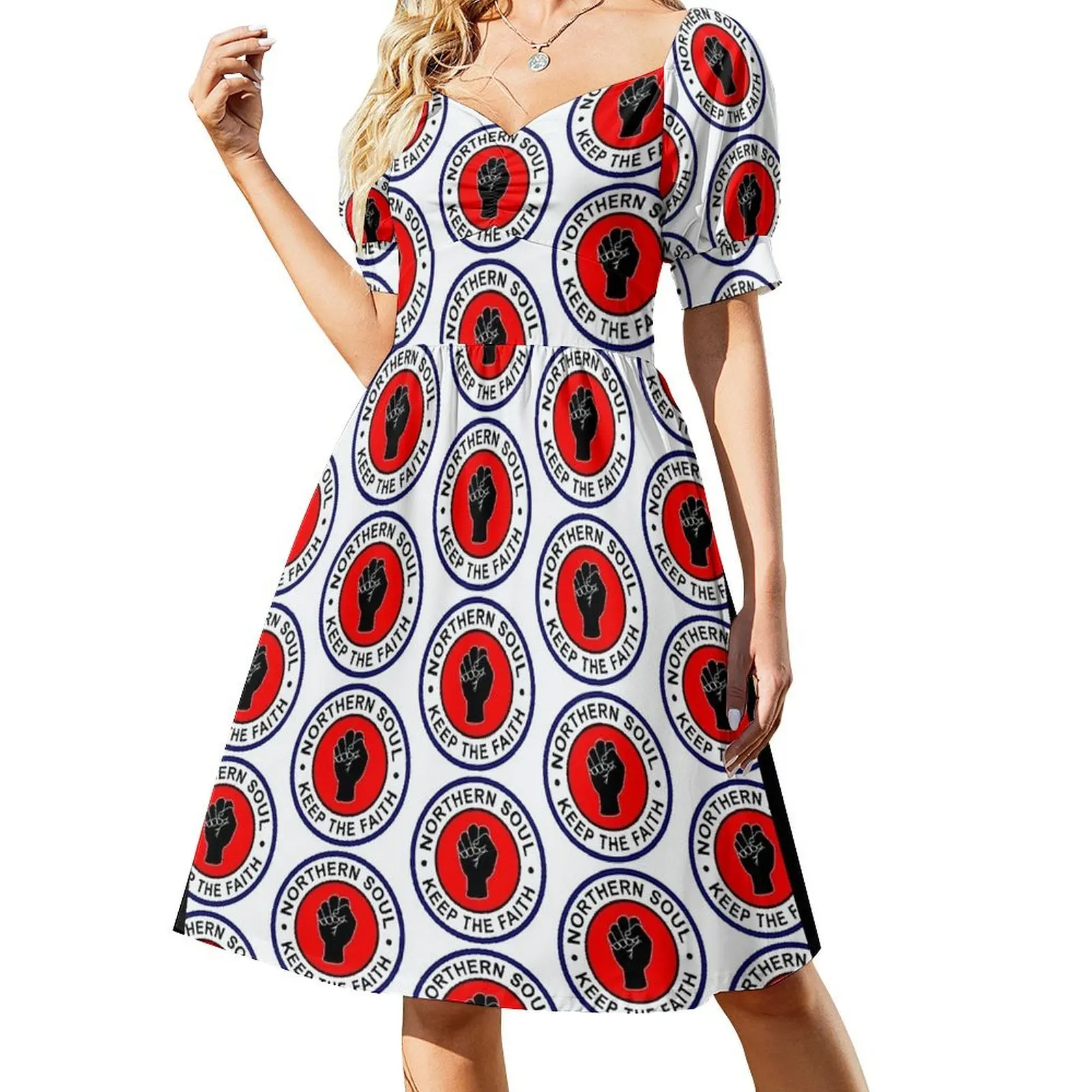 thumbnail image 1 of Vestido de manga corta Northern Soul Vestido de mujer vestido de verano mujer, 1 of 7