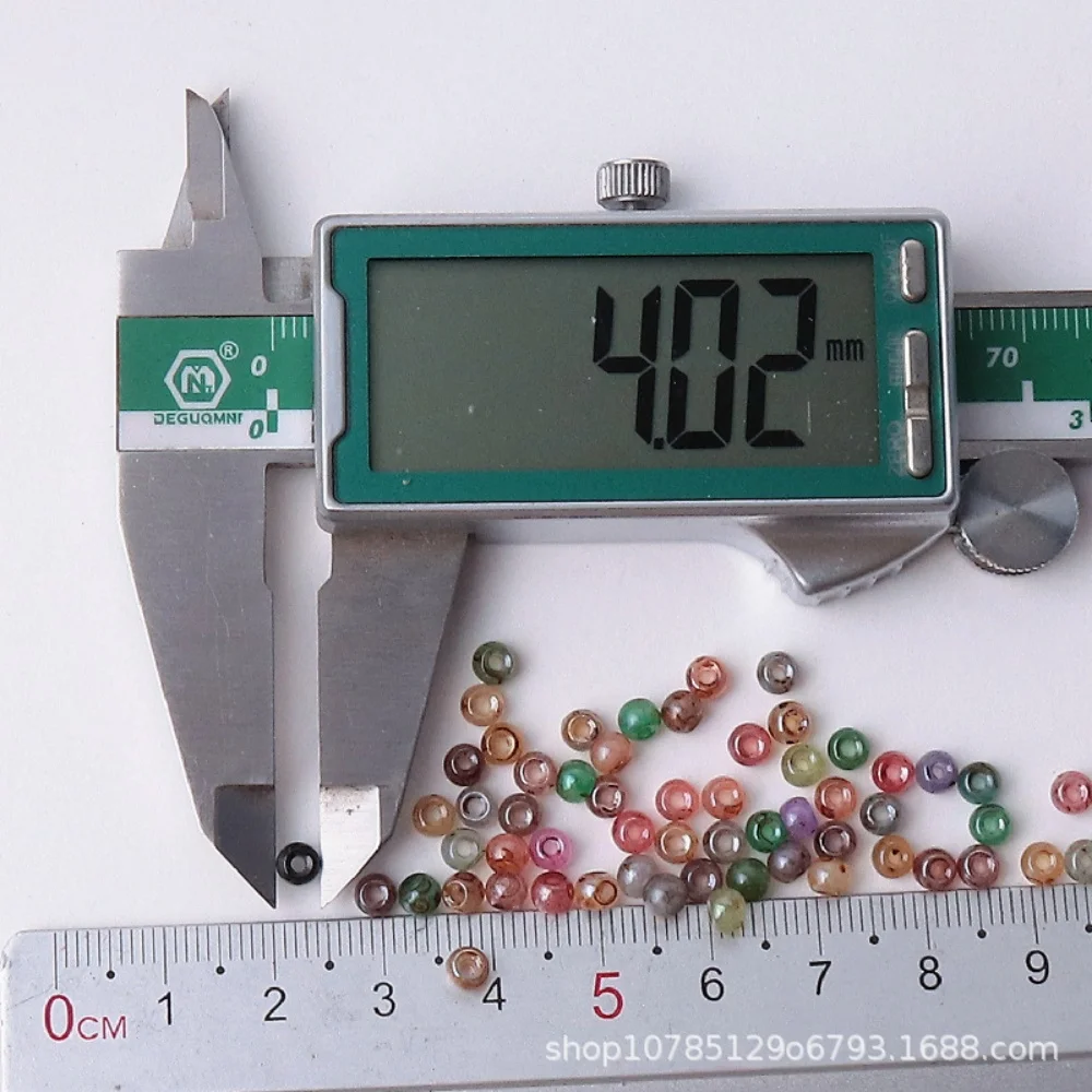 4mm6/0 Picasso Cream Glass Rice Beads Handmade DIY Bead Beads Loose Bracelet Ring Accessories