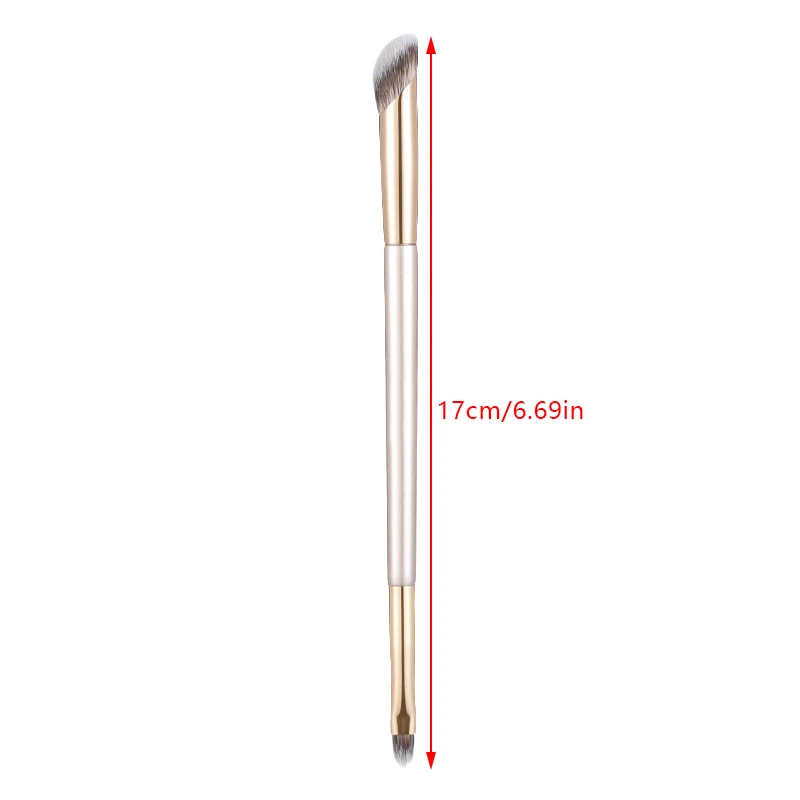 Yüz Lekelerini Kapatıcı Akne Koyu Halkalar Çok Fonksiyonlu Çift Başlı Parmak Kapatıcı Makyaj Fırçaları Hassas Yumuşak Bulaşma Önleyici Fırça