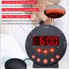 TS-BC600 Loud Vibrating Alarm Clock With Bed Shaker Flash Light Brightness Adjustable Black Dual Alarm Setting USB LED Display 3