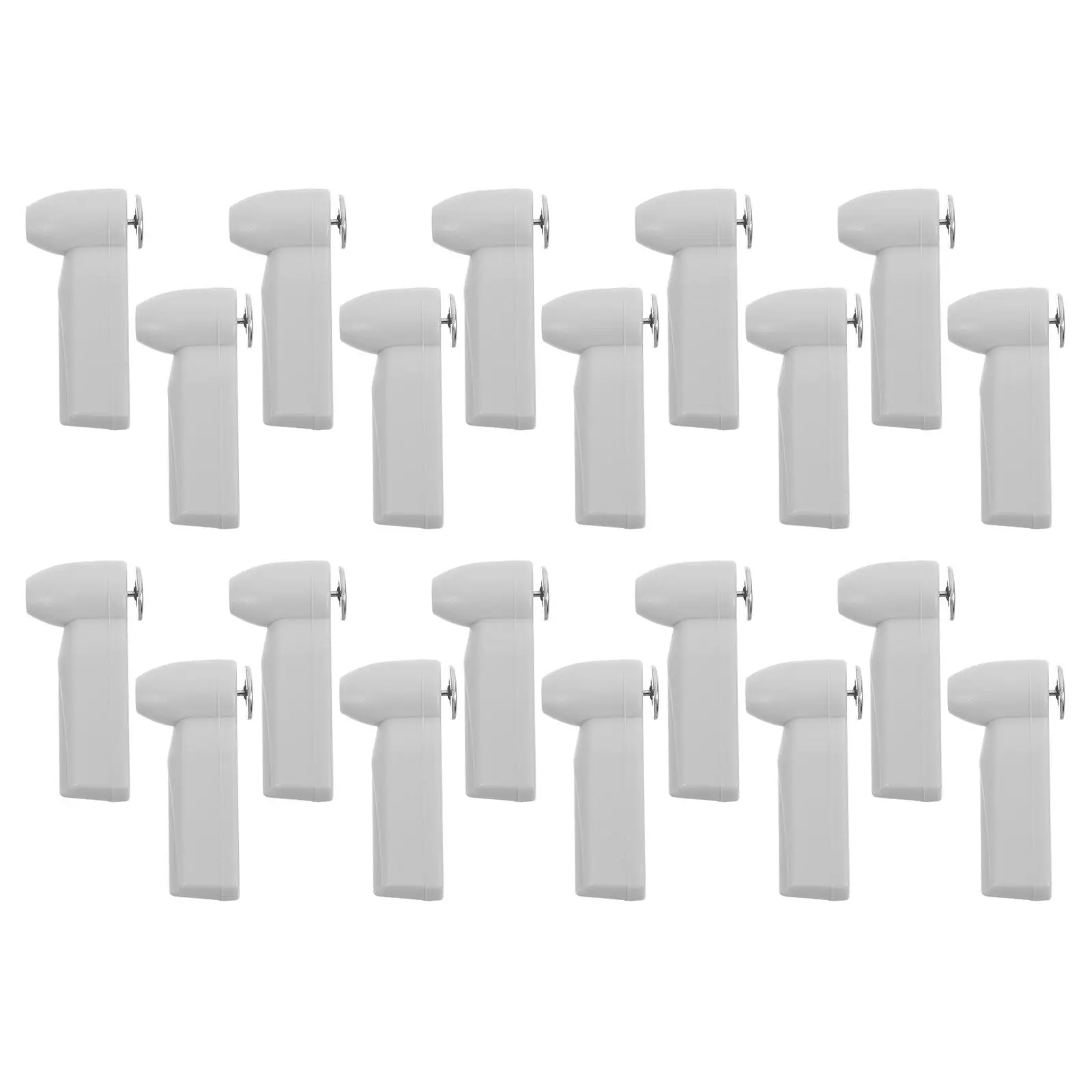 40Pcs 사운드 자기 도난 방지 하드 태그 의류 액세서리 소매점용 밝은 회색 재사용 가능한 자기 잠금 보안 태그
