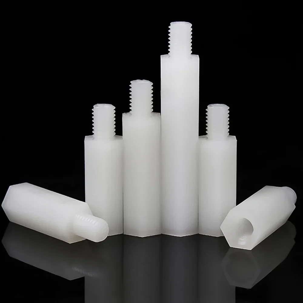 Nylon Hex Standoff Spacer Set - Black & White Assorted Sizes