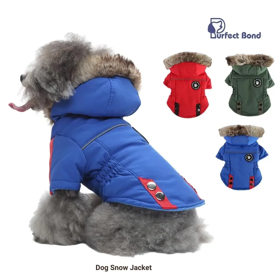 DogJacketWarmZipUpDogVestJacketWinterDogClothesZipperCoat