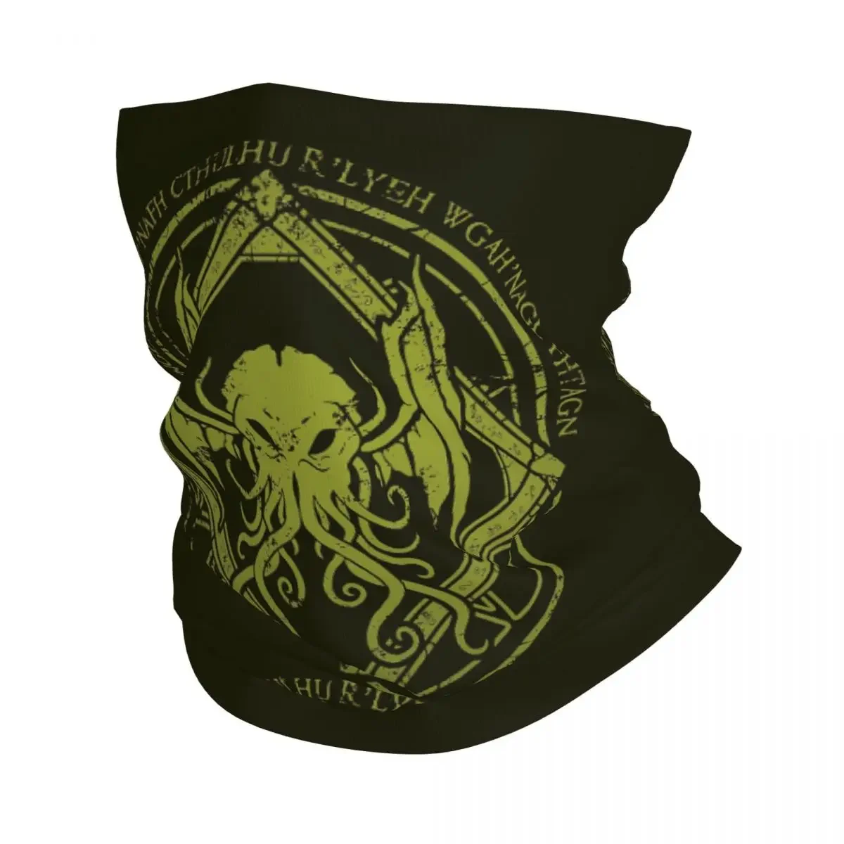 

Lovecraft Mythos Monster Cthulhu Neck Gaiter Women Men UV Protection Winter Bandana Scarf for Cycling