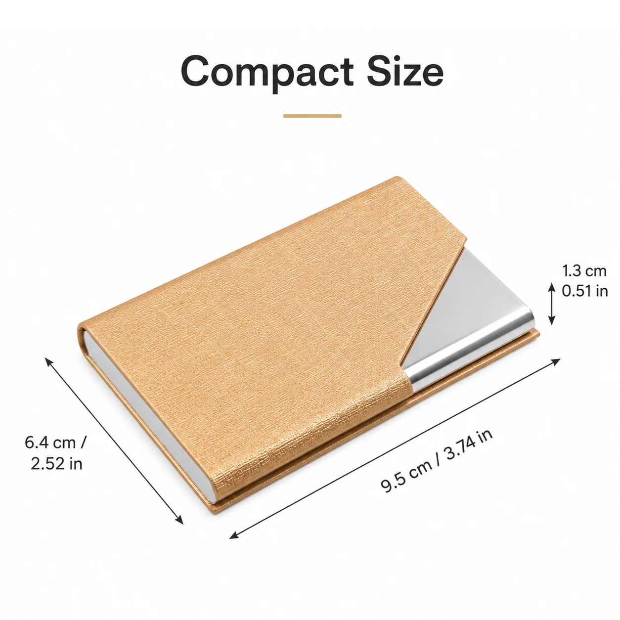 Magnetic Minimalist PU Leather Slim Card Holder Wallet